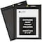 C-Line Products Shop Ticket Holder, Stitched, 9"x12", 25/BX, Clear/Black 25PK CLI45912 - alternate 1